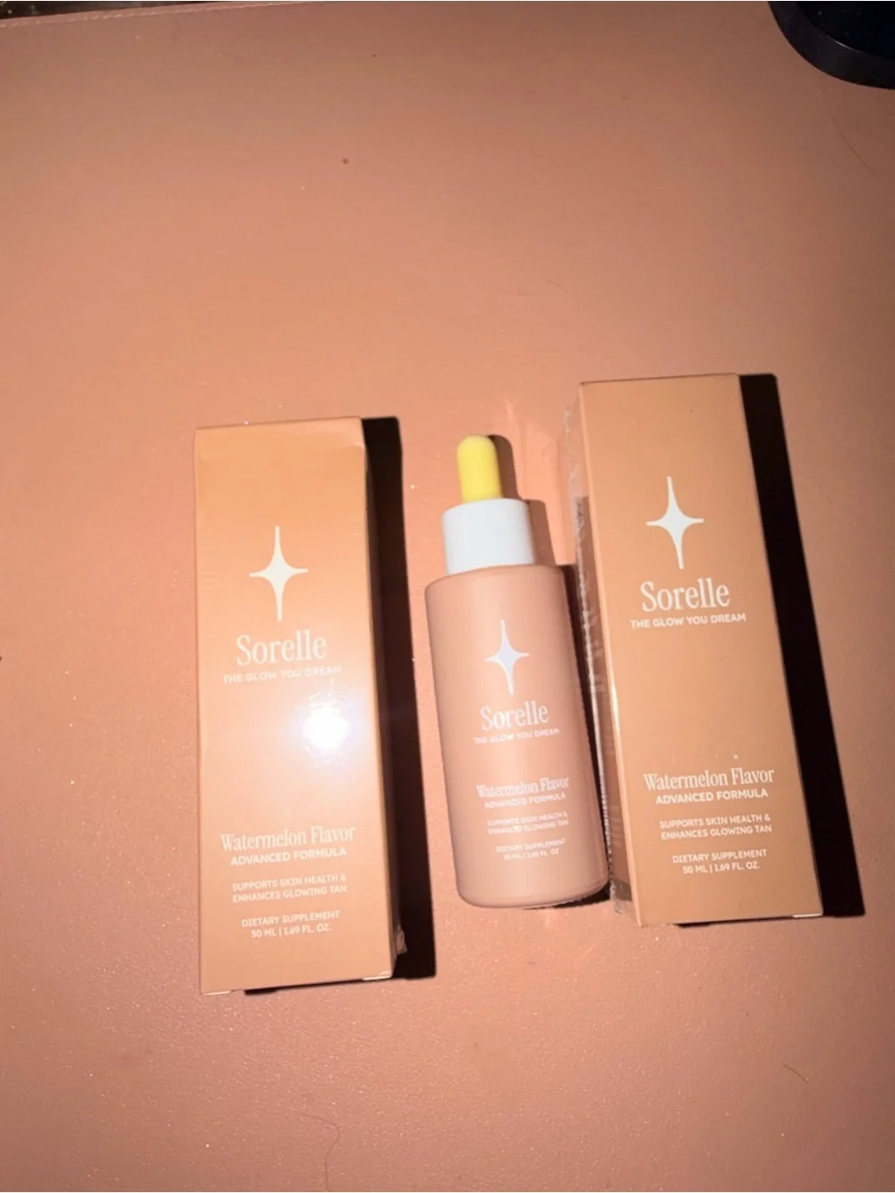 2 x Sorelle The Glow You Dream Tanning Drops, Watermelon Flavor, 1.69 oz